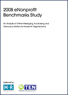 2008 eNonprofit Benchmarks Study